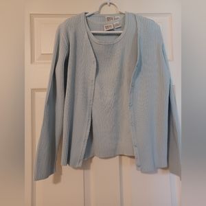 Field FG Gear Womens Size M Blue Sweater Set